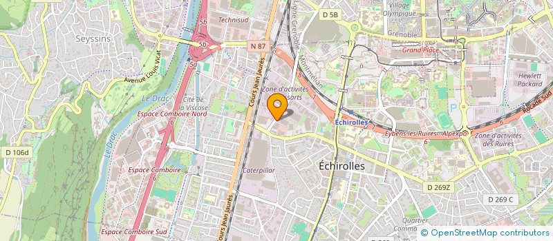 localisation de l'entreprise MADAME GERALDINE GATALETA  ECHIROLLES