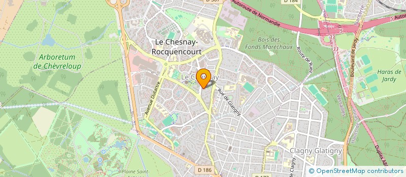 localisation de l'entreprise MADAME GERALDINE GIBAULT  LE CHESNAY-ROCQUENCOURT