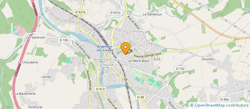 localisation de l'entreprise MADAME GERALDINE GLAUDET à ARGENTON-SUR-CREUSE