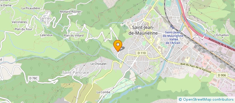 localisation de l'entreprise MADAME GERALDINE GONTHIER  SAINT-JEAN-DE-MAURIENNE