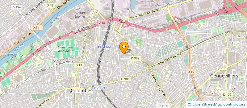 localisation de l'entreprise MADAME GERALDINE GOUDARD  COLOMBES