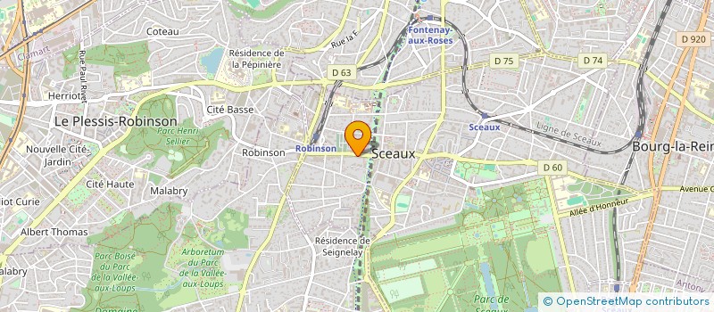 localisation de l'entreprise MADAME GERALDINE GOUDARD à SCEAUX