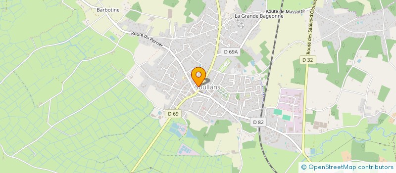 localisation de l'entreprise MADAME GERALDINE GOUGEON à SOULLANS