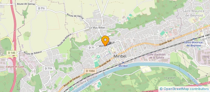 localisation de l'entreprise MADAME GERALDINE GOUPIL à MIRIBEL