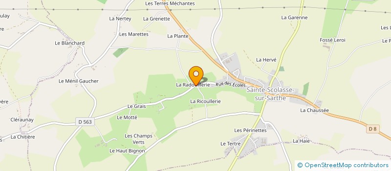 localisation de l'entreprise MADAME GERALDINE GOURAUD à SAINTE-SCOLASSE-SUR-SARTHE