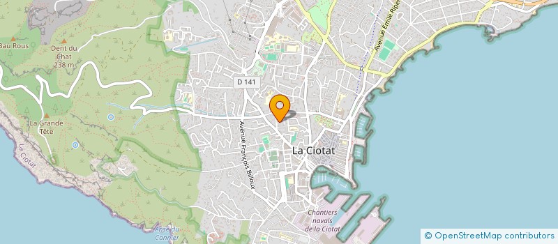 localisation de l'entreprise MADAME GERALDINE GRIMALDI à LA CIOTAT