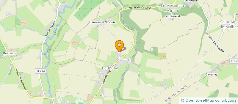 localisation de l'entreprise MADAME GERALDINE GUIBERT  LES MONTS D'AUNAY