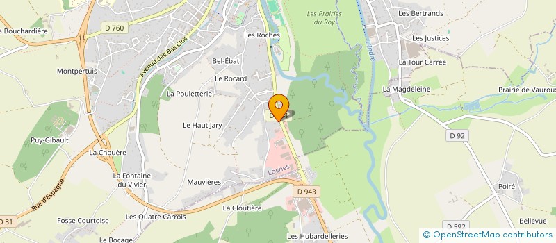 localisation de l'entreprise MADAME GERALDINE HALLARD  LOCHES