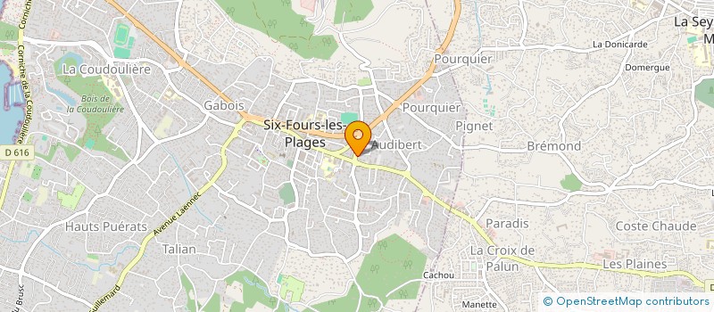 localisation de l'entreprise MADAME GERALDINE HARDY à SIX-FOURS-LES-PLAGES