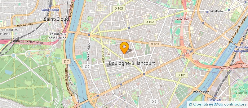 localisation de l'entreprise MADAME GERALDINE HUBERT à BOULOGNE-BILLANCOURT
