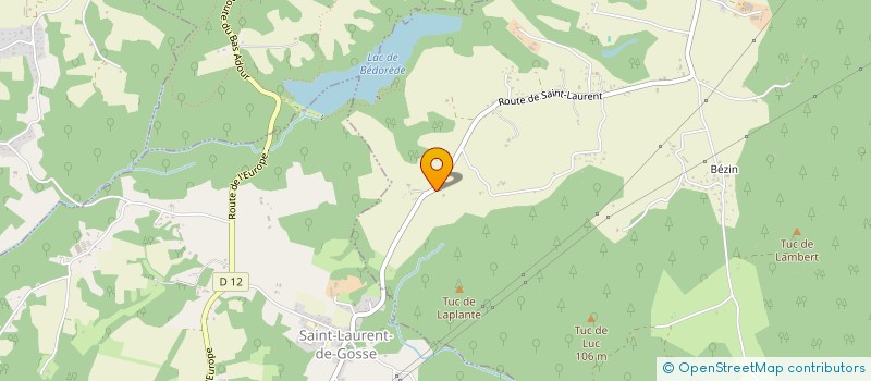 localisation de l'entreprise MADAME GERALDINE HUDREAUX  SAINTE-MARIE-DE-GOSSE