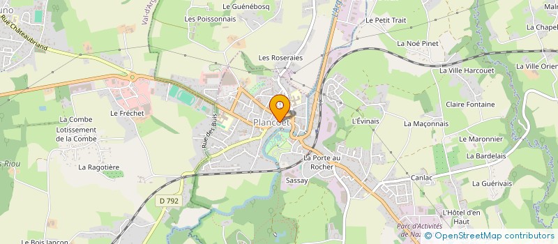 localisation de l'entreprise MADAME GERALDINE HUGUET  PLANCOET