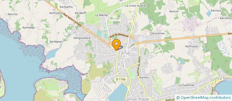 localisation de l'entreprise MADAME GERALDINE HUON  CARNAC