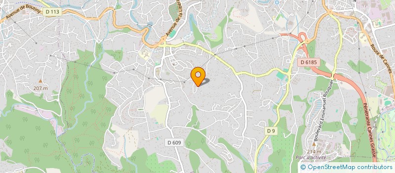 localisation de l'entreprise MADAME GERALDINE HURAULT DE VIBRAYE à GRASSE