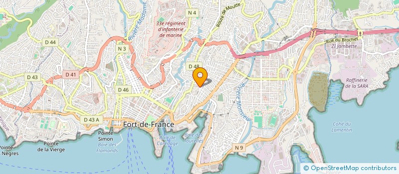 localisation de l'entreprise MADAME GERALDINE HYRONIMUS  FORT DE FRANCE