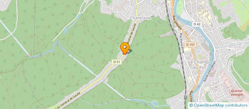 localisation de l'entreprise MADAME GERALDINE JADIN  CHANTRAINE