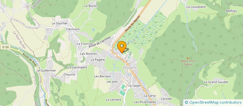 localisation de l'entreprise MADAME GERALDINE JOUBERT  CHIRENS