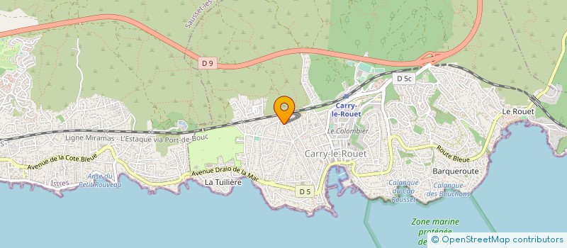 localisation de l'entreprise MADAME GERALDINE JULIEN à CARRY-LE-ROUET