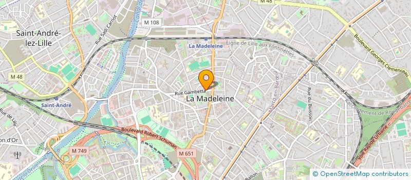 localisation de l'entreprise MADAME GERALDINE LABBE à LA MADELEINE