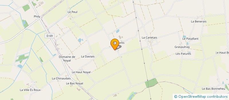 localisation de l'entreprise MADAME GERALDINE LAINE  LA NOE-BLANCHE