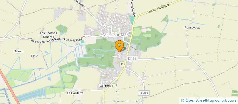 localisation de l'entreprise MADAME GERALDINE LALAGUE  SALLES-SUR-MER