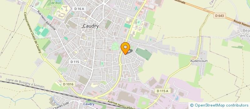 localisation de l'entreprise MADAME GERALDINE LANCIAUX  CAUDRY