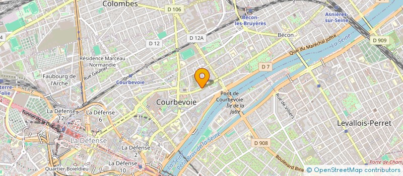 localisation de l'entreprise MADAME GERALDINE LANGLOIS à COURBEVOIE