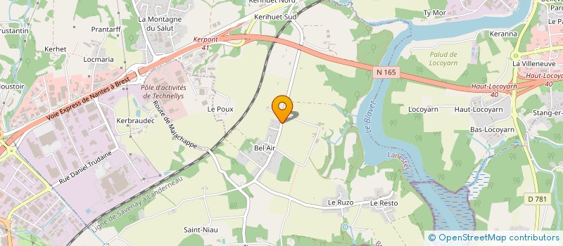 localisation de l'entreprise MADAME GERALDINE LE HE  LANESTER