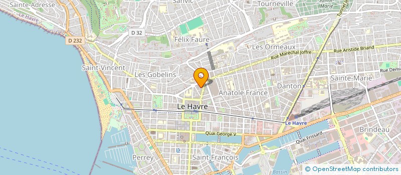 localisation de l'entreprise MADAME GERALDINE LE MAOUT à LE HAVRE
