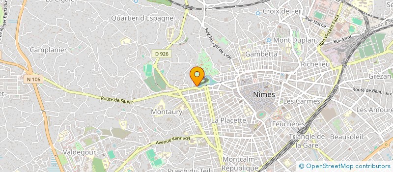 localisation de l'entreprise MADAME GERALDINE LEFEBVRE  NIMES