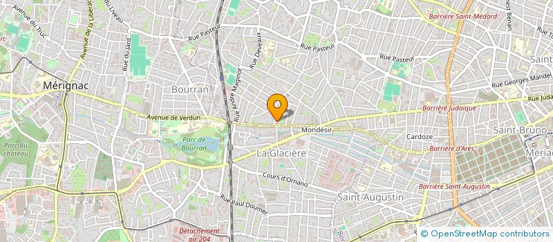 localisation de l'entreprise MADAME GERALDINE LEGLISE à BORDEAUX