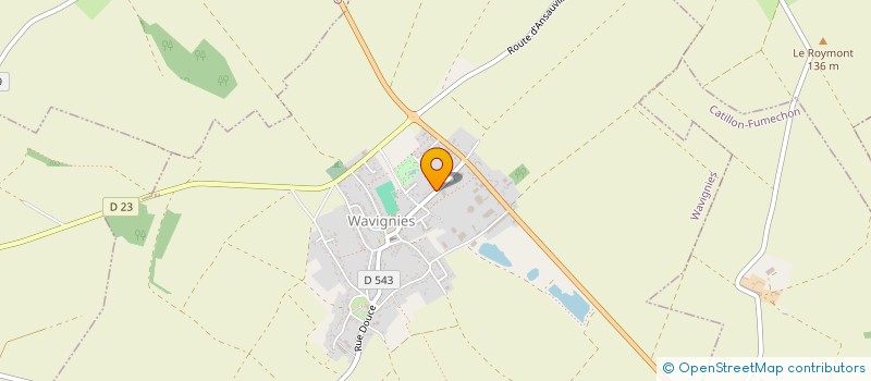 localisation de l'entreprise MADAME GERALDINE LEGUILLIEZ  WAVIGNIES