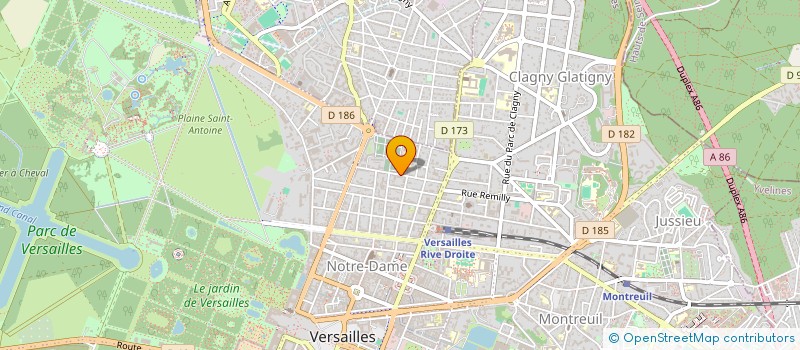 localisation de l'entreprise MADAME GERALDINE LEMARIE à VERSAILLES