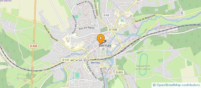 localisation de l'entreprise MADAME GERALDINE LEMERCIER  BERNAY