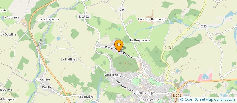 localisation de l'entreprise MADAME GERALDINE LEMOSSE  POUZAUGES