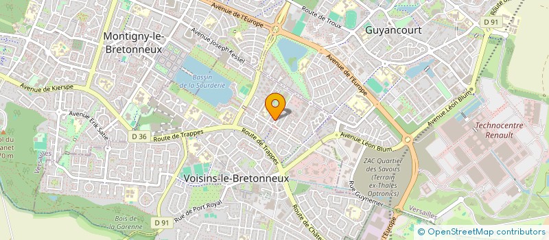 localisation de l'entreprise MADAME GERALDINE LEROY  VOISINS-LE-BRETONNEUX