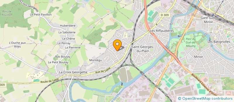 localisation de l'entreprise MADAME GERALDINE LIGNEUL  LE MANS