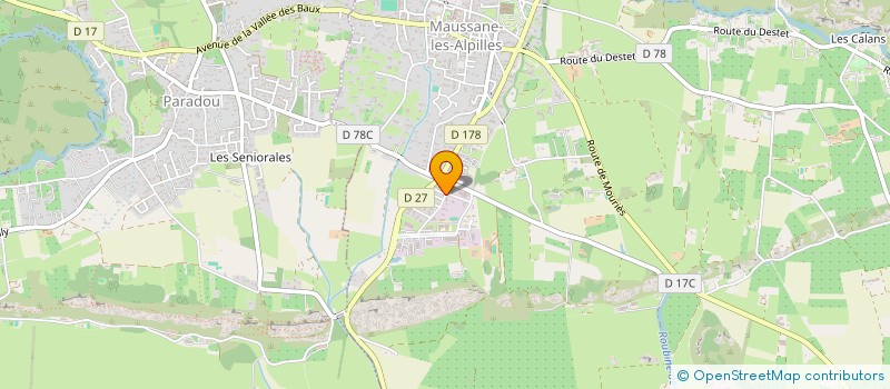 localisation de l'entreprise MADAME GERALDINE LORIT  MAUSSANE-LES-ALPILLES