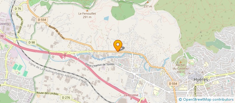 localisation de l'entreprise MADAME GERALDINE MARCO  HYERES