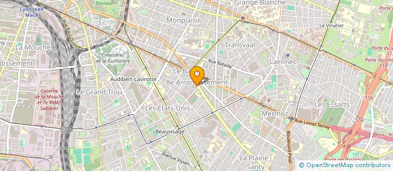 localisation de l'entreprise MADAME GERALDINE MARCY  LYON