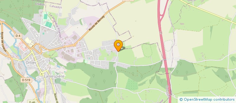 localisation de l'entreprise MADAME GERALDINE MAYOUT  LA VESPIERE-FRIARDEL