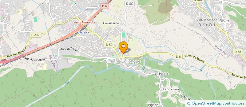 localisation de l'entreprise MADAME GERALDINE MAZE  SIMIANE-COLLONGUE