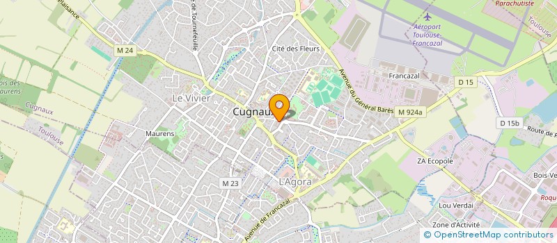 localisation de l'entreprise MADAME GERALDINE MAZOUZI  CUGNAUX