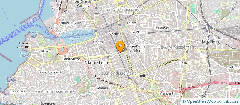 localisation de l'entreprise MADAME GERALDINE MEJEAN  MARSEILLE