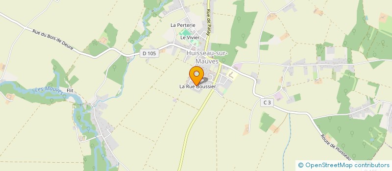 localisation de l'entreprise MADAME GERALDINE MESNAGE à HUISSEAU-SUR-MAUVES