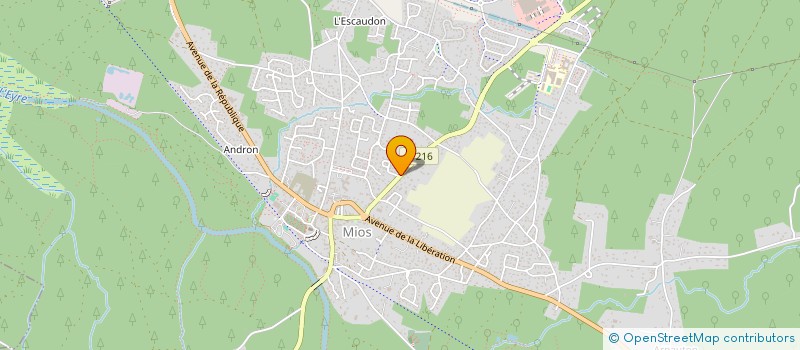 localisation de l'entreprise MADAME GERALDINE MILON LEROY  MIOS