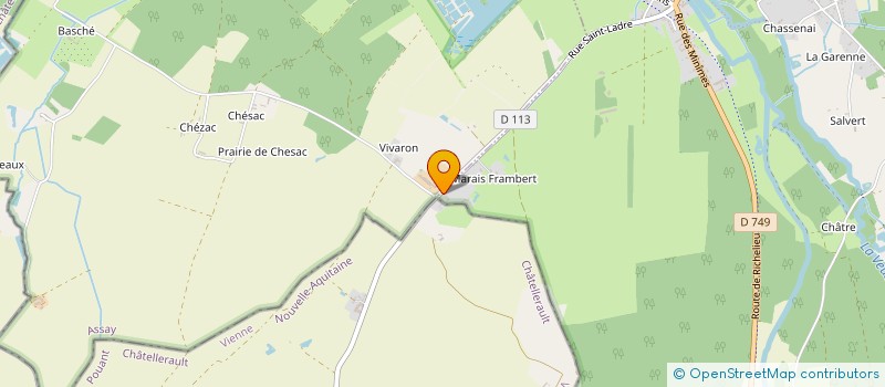 localisation de l'entreprise MADAME GERALDINE MORISSET à CHAMPIGNY-SUR-VEUDE