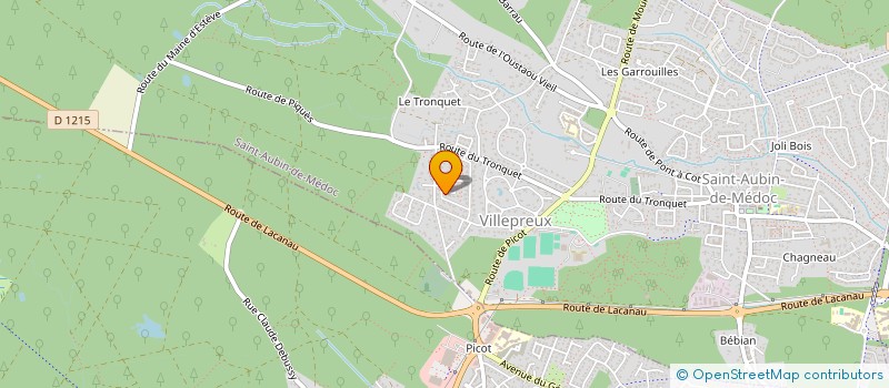 localisation de l'entreprise MADAME GERALDINE MORTELETTE  SAINT-AUBIN-DE-MEDOC