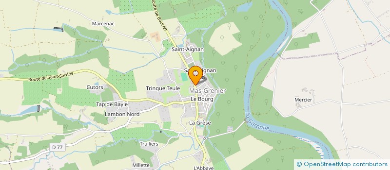 localisation de l'entreprise MADAME GERALDINE MORTES  MAS-GRENIER