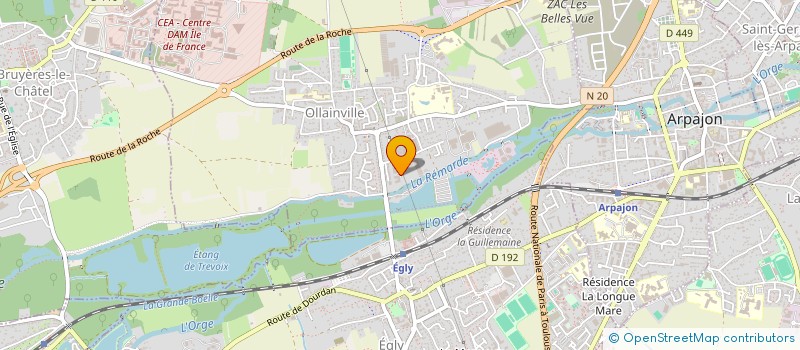localisation de l'entreprise MADAME GERALDINE MOSSE  OLLAINVILLE
